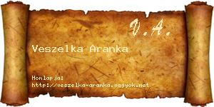 Veszelka Aranka névjegykártya